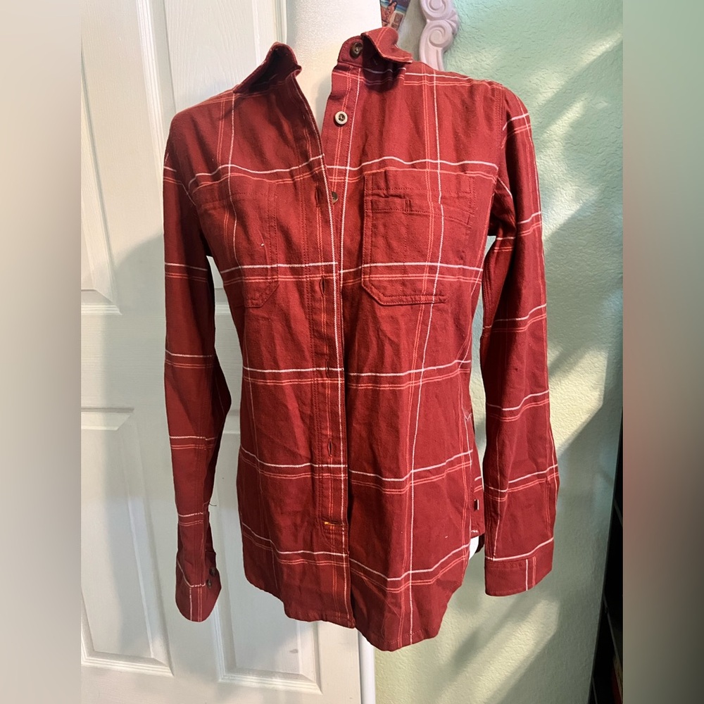 Carhartt Red Plaid Button Down Shirt